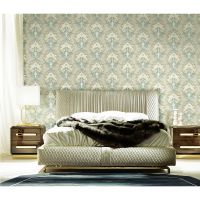 Обои Decori-Decori Amore Винил на флизелине (1,06*10,05) Бежевый/Голубой, Дамаск арт-82804 — фото 2, Обои для стен