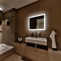 Зеркало Abber See 80 с подсветкой с сенсорным выключателем и диммером арт-AG6107S-0.8 — фото 2, Зеркала в ванную комнату