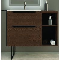 Тумба под раковину Cezares Urban 74 подвесная Frassino scuro без ножки и боковой полки арт-55158 — фото 1, Тумбы под раковину