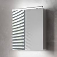 Зеркальный шкаф Emco Pure 60 с подсветкой Серебро арт-9797 050 81 — фото 1, Зеркальные шкафы в ванную