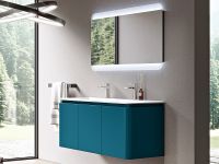 Тумба под раковину Cezares Stylus 140 подвесная Blu Petrolio арт-55232 — фото 4, Тумбы под раковину