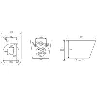 Унитаз Berges Floe S Rimless подвесной с сиденьем Микролифт арт-082134 — фото 7, Подвесные унитазы