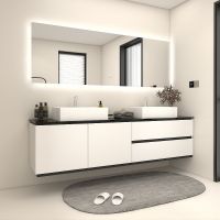 Товар: Тумба с раковиной Orans BC-6023-1800 180 подвесная Белая глянцевая арт-60231800 - фото 15 Тумба с раковиной Orans BC-6023-1800 180 подвесная Белая глянцевая арт-60231800 — фото 15, Тумбы с раковиной