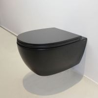 Товар: Унитаз Globo 4ALL подвесной Черный матовый без сиденья арт-MDS03.AR - фото 2 Унитаз Globo 4ALL подвесной Черный матовый без сиденья арт-MDS03.AR — фото 2, Подвесные унитазы