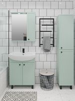 Шкаф пенал Runo Римини 35 R Мята арт-00-00001271 — фото 4, Пеналы для ванной комнаты