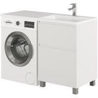 Тумба с раковиной Creto Cafor 120 R Белый глянец арт-19-W120R — фото 2, Тумбы с раковиной