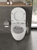 Унитаз Orange подвесной с сиденьем Микролифт арт-C07-100w — фото 7, Подвесные унитазы