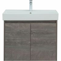 Тумба под раковину Aquanet Nova Lite 75 подвесная Дуб рошелье арт-298851 — фото 1, Тумбы под раковину