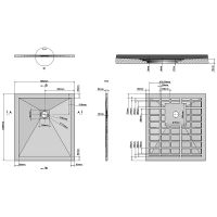 Душевой поддон из искусственного камня Grossman Strong 100x90 Белый арт-GR-S190100Q — фото 9, Душевые поддоны из искусственного камня