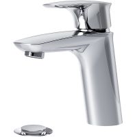 Смеситель для раковины AM.PM Spirit V2.1 с донным клапаном Хром арт-F71A82100 — фото 1, Смесители для раковины