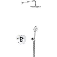 Душевая система Kludi Pure Easy Хром арт-376400565 — фото 1, Встраиваемые душевые комплекты