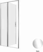 Душевая дверь Allen Brau Priority 100 профиль Хром стекло прозрачное арт-3.31028.00 — фото 14, Распашные душевые двери