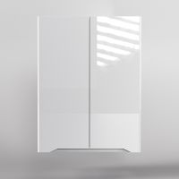 Подвесной шкаф Style Line Марелла 60 Люкс Plus Белый глянец антискрейтч арт-СС-00002422 — фото 2, Шкафы для ванной