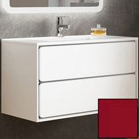 Тумба с раковиной SanVit Бруно-2 90 в цвете Ral подвесная Красный глянец арт-kbruno290 — фото 1, Тумбы с раковиной