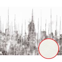 Фреска Ortograf Небоскребы 33756 Фактура флок FLK Флизелин (3,7*2,9) Серый/Белый, Город/Абстракция арт-33756 (флок FLK) — фото 1, Фрески