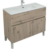 Товар: Тумба под раковину Aquanet Алвита New 100 Дуб Веллингтон арт-277557 - фото 4 Тумба под раковину Aquanet Алвита New 100 Дуб Веллингтон арт-277557 — фото 4, Тумбы под раковину