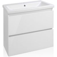 Тумба под раковину Style Line Даймонд 60 Люкс Plus подвесная Белый глянец арт-СС-00000500 — фото 1, Тумбы под раковину