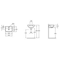 Раковина Jacob Delafon Struktura 45 Белая арт-EGH112-00 — фото 5, Раковины подвесные