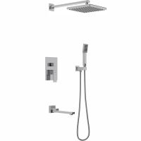 Душевая система Berges Nardis 3S Хром арт-071010 — фото 1, Встраиваемые душевые комплекты