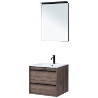 Комплект мебели для ванной Aquanet Lino 60 подвесной Дуб Веллингтон арт-271952 — фото 2, Комплекты мебели для ванной