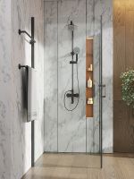 Товар: Душевой уголок Orange 90x90 профиль Черный стекло прозрачное арт-E04-090TB - фото 5 Душевой уголок Orange 90x90 профиль Черный стекло прозрачное арт-E04-090TB — фото 5, Квадратные душевые уголки