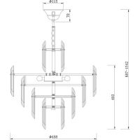Товар: Люстра Maytoni Neoclassic Flare Прозрачная Золото арт-DIA200PL-06G - фото 5 Люстра Maytoni Neoclassic Flare Прозрачная Золото арт-DIA200PL-06G — фото 5, Люстры