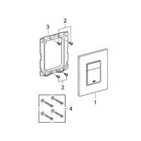 Клавиша смыва Grohe Skate Cosmopolitan Холодный рассвет арт-38732GN0 — фото 5, Кнопки смыва