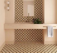 Вставка Equipe Kasbah Taco Black Hat 3,2х3,2 см арт-28978 — фото 4, Керамогранит