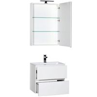 Комплект мебели для ванной Aquanet Алвита 60 подвесной Белый арт-184619 — фото 7, Комплекты мебели для ванной