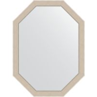 Зеркало Evoform Polygon 79х59 в багетной раме - Травленое серебро 52 мм арт-BY 7283 — фото 1, Зеркала в ванную комнату