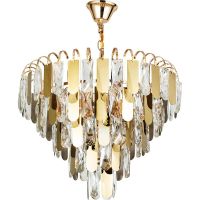 Люстра Artelamp Vivien Прозрачная Золото арт-A2719SP-6GO — фото 1, Люстры