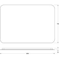 Зеркало Defesto Opti 100x70 с подсветкой 32W-4500К/Сенсорный выключатель/Нейтральный белый свет арт-DF 2809SH — фото 3, Зеркала в ванную комнату