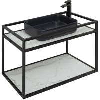 Консоль под раковину Allen Brau Liberty 90 Черный браш арт-1.33003.BB — фото 8, Консоли для раковины