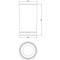 Стакан для зубных щеток Gessi Emporio Accessories Черный матовый арт-38833#299 — фото 2, Стаканы для зубных щеток