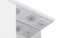 Зеркало со шкафом Aquaton Панда 50 с подсветкой Белое арт-1A007402PD01L — фото 5, Зеркальные шкафы в ванную