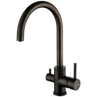 Смеситель для кухни Paulmark Essen Вороненая сталь арт-Es213211-GM — фото 1, Смесители для кухни