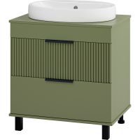 Тумба с раковиной Brevita Enfida 70 Зеленая матовая арт-УТ000022839 — фото 1, Тумбы с раковиной