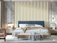 Обои Roberto Borzagi King Винил на флизелине (1,06*10) Белый/Бежевый, Полоса арт-90116-1 — фото 2, Обои для стен