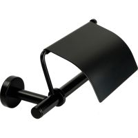 Держатель туалетной бумаги Migliore Fortis с крышкой Черный матовый арт-31764 — фото 2, Держатели туалетной бумаги