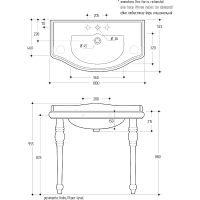 Раковина Migliore Bella 100 Белая арт-20600 — фото 4, Раковины подвесные