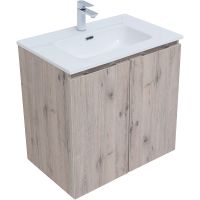 Тумба под раковину Aquanet Алвита New 70 подвесная Дуб веллингтон белый арт-303906 — фото 2, Тумбы под раковину