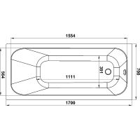 Акриловая ванна Jacob Delafon Trocadero 170x70 без гидромассажа арт-E6D353RU-00 — фото 5, Акриловые ванны