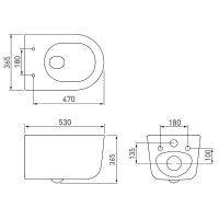 Унитаз Berges Tornas Rimless подвесной с сиденьем Микролифт арт-082137 — фото 9, Подвесные унитазы