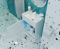 Тумба с раковиной 1MarKa July 50Н Белый глянец арт-У85932 — фото 5, Тумбы с раковиной