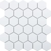 Керамическая мозаика StarMosaic Hexagon small White Matt MT31000/LJ5108/IDL1005 26,5x27,8 см арт-С0002905 — фото 1, Мозаика