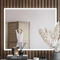 Зеркало Bond Cube 100x80 с подсветкой с сенсорным выключателем арт-M44ZE-10080 — фото 5, Зеркала в ванную комнату