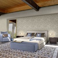 Обои Zambaiti Parati Trussardi V Винил на флизелине (0,7*10) Серебряный/Золото, Линии арт-21848 — фото 2, Обои для стен