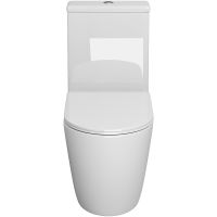 Унитаз компакт Grossman Color Белый глянцевый с бачком и сиденьем Микролифт арт-GR-4480S — фото 2, Напольные унитазы