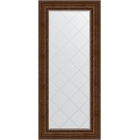 Зеркало Evoform Exclusive-G 162х72 с гравировкой в багетной раме - Состаренная бронза с орнаментом 120 мм арт-BY 4171 — фото 1, Зеркала в ванную комнату