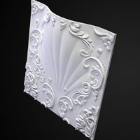 Гипсовая 3д панель Artpole Valencia Led RGB с радиопультом 600x600 мм арт-M-0039-1 — фото 1, Гипсовые 3Д панели